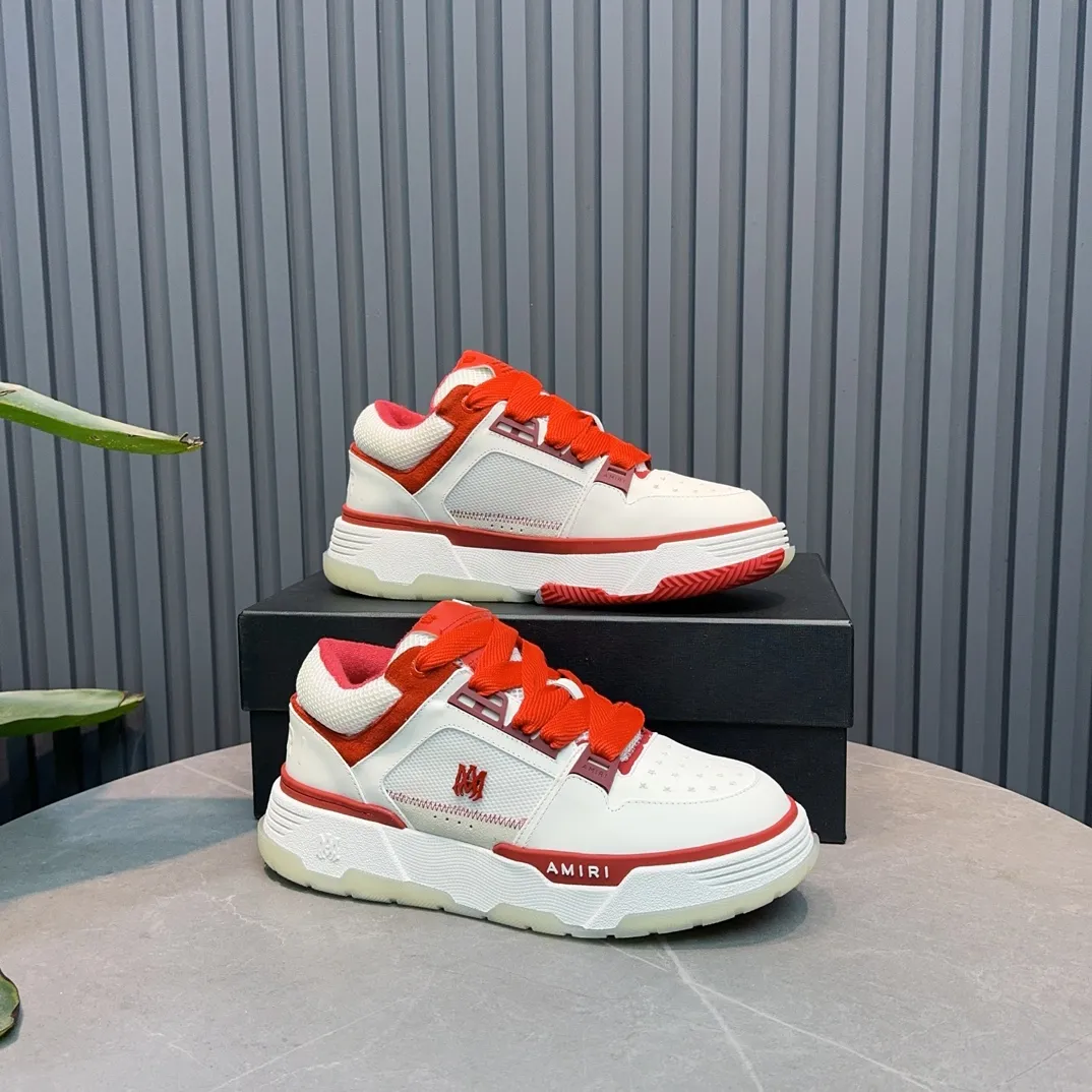 Men's shoes 💰660💰 AMIRI AMIRI trendy brand hot sale 🔥 Available all year round, couples 💑 Official website synchronization Imported fabrics 1⃣️ vs 1⃣️ replica, original factory special original sole, 35-45 (45. non-refundable)